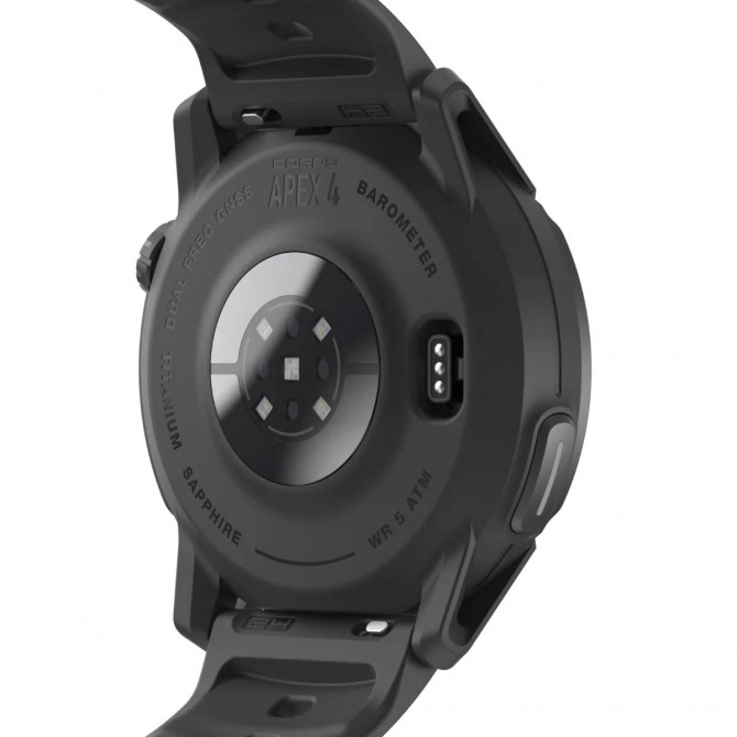 COROS APEX 4 GPS sporta pulkstenis, 46mm Melns
