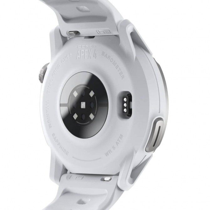COROS APEX 4 GPS sporta pulkstenis, 46mm Balts