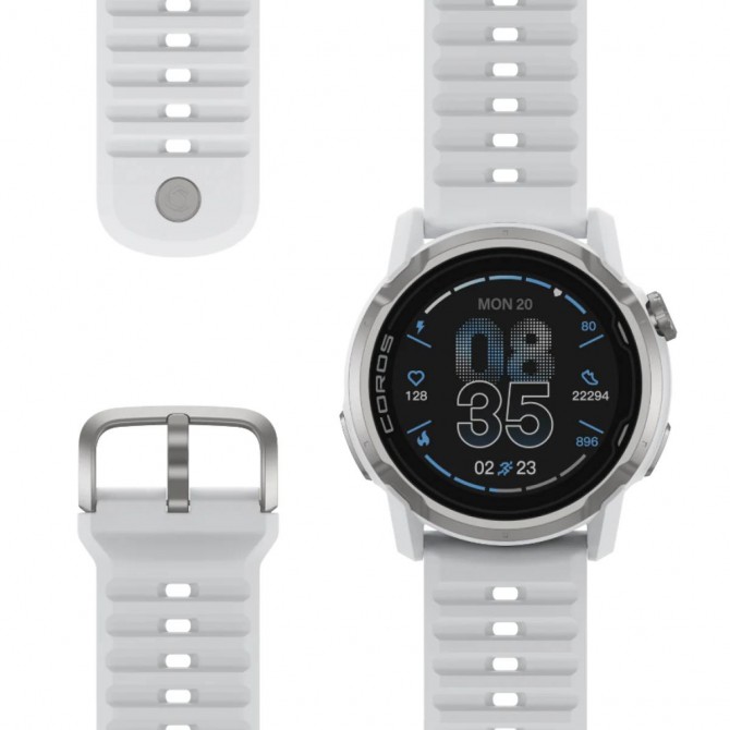 COROS APEX 4 GPS sporta pulkstenis, 46mm Balts