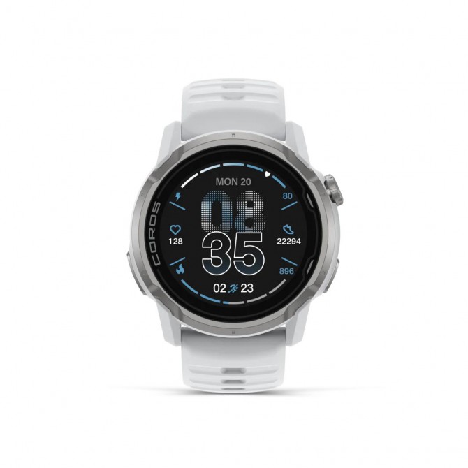 COROS APEX 4 GPS sporta pulkstenis, 46mm Balts
