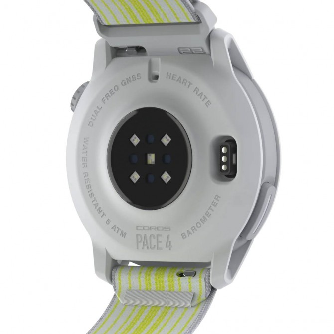 COROS PACE 4 GPS Sporta pulkstenis, Neilona Balts