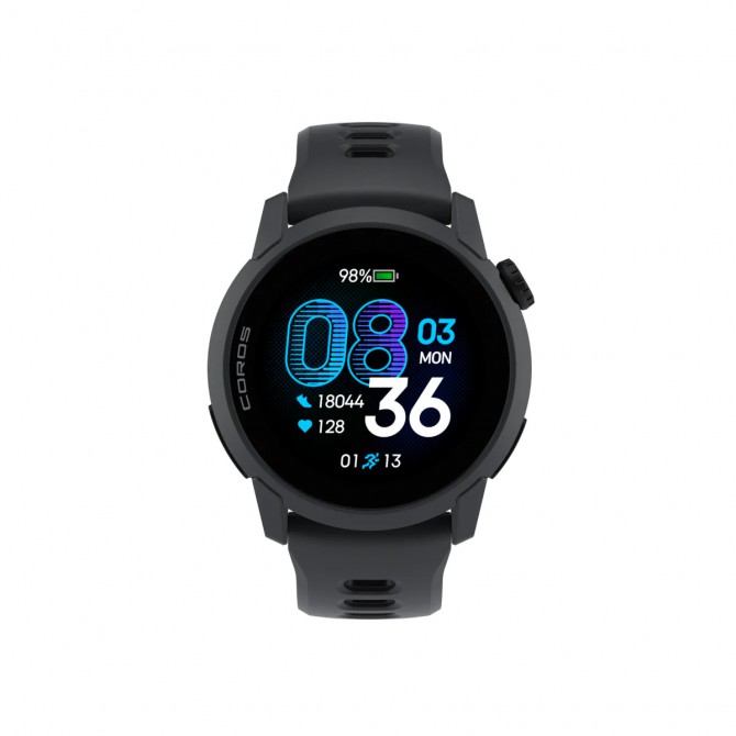 COROS PACE 4 GPS sporta pulkstenis, Silikona Melns