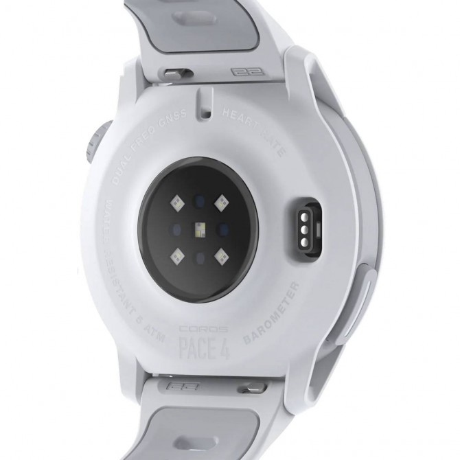 COROS PACE 4 GPS sporta pulkstenis, Silikona Balts