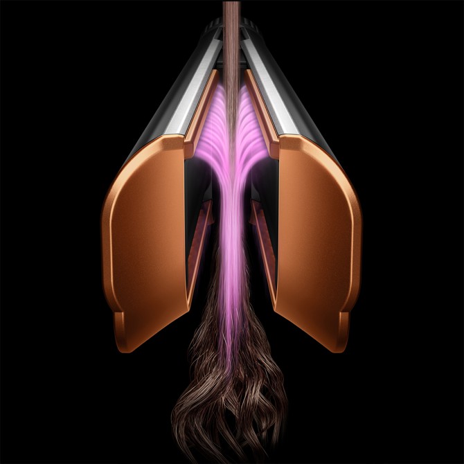 DYSON HT01 Airstrait matu taisnotājs, keramikas rozā/rozā zelta
