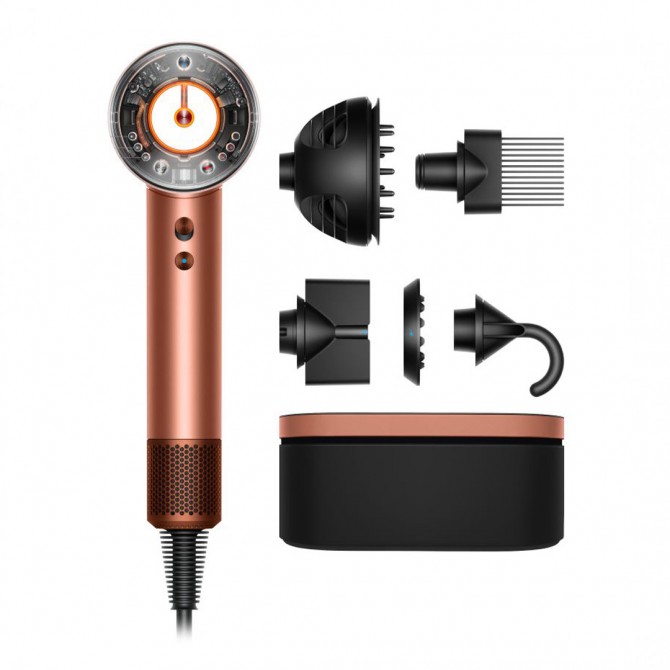 DYSON SUPERSONIC NURAL fēns, Amber Silk/Pink champagne