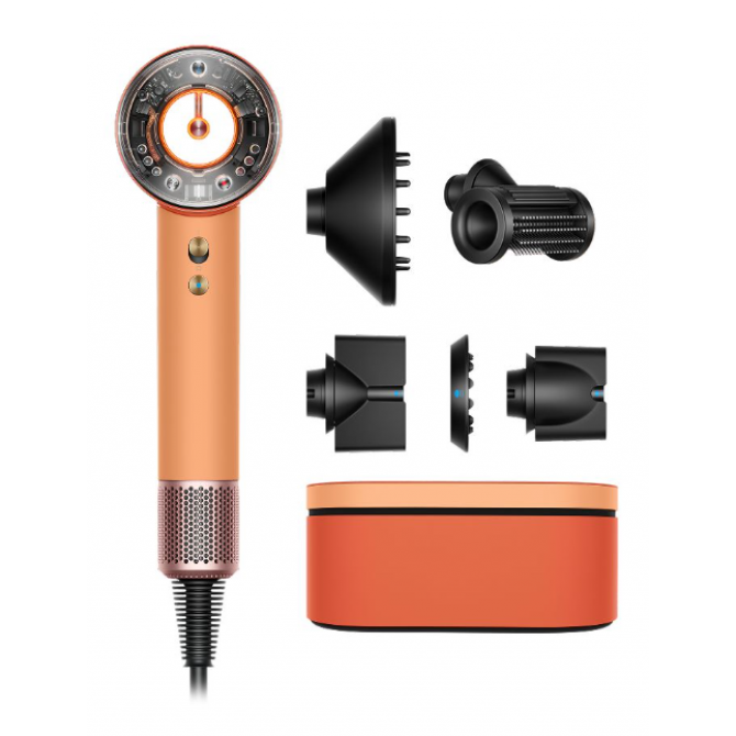 DYSON SUPERSONIC NURAL fēns, ceramic apricot/topaz