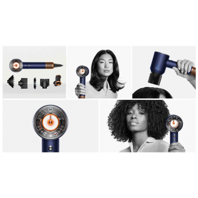 DYSON SUPERSONIC NURAL fēns, Prussian blue/Rich copper