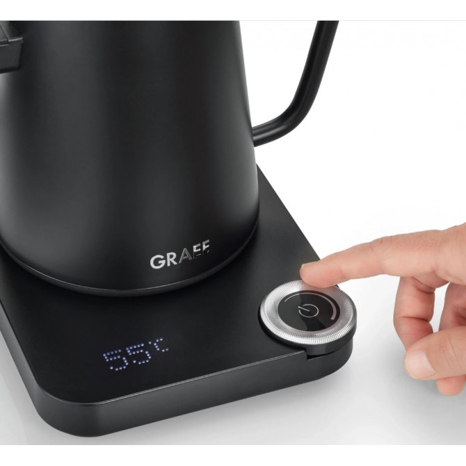 GRAEF GK502EU pārlejamā tējkanna, matēti melna