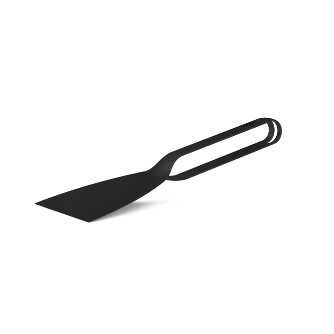 HOFATS grila skrāps, melns