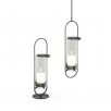 HOFATS oval candle 35 svečturis, melns