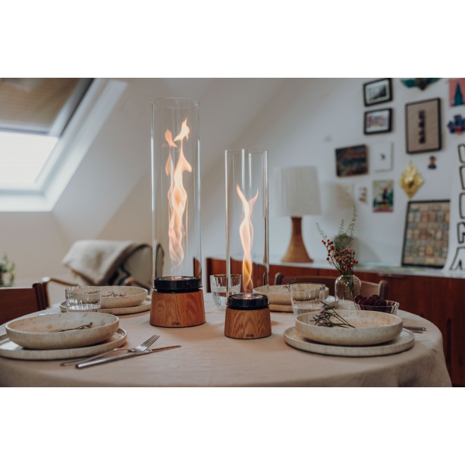 HÖFATS SPIN air 1200 galda kamīns, ozolkoka