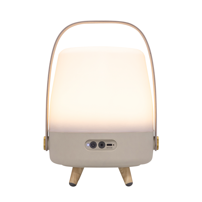 SOUND BY JBL Lite-up Play Mini, skaļrunis/lampa ar JBL skaņas sistēmu, Smilšu krāsas