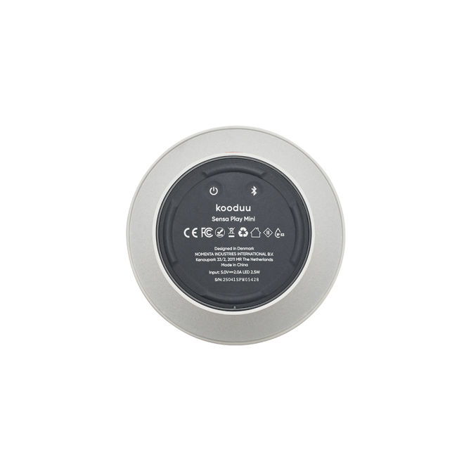 SOUND BY JBL Sensa Play Mini skaļrunis/lampa ar JBL skaņas sistēmu, Baltas krāsas