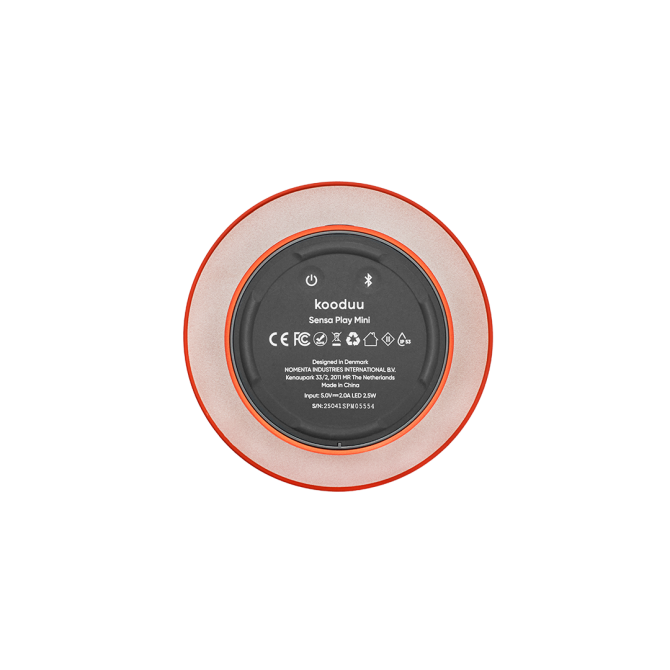 SOUND BY JBL Sensa Play Mini skaļrunis/lampa ar JBL skaņas sistēmu, Oranža