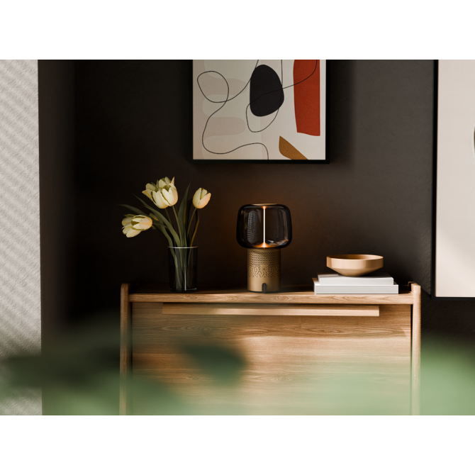 SOUND BY JBL Serena Play skaļrunis/lampa ar JBL skaņas sistēmu, Bronzas krāsas