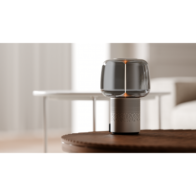 SOUND BY JBL Serena Play skaļrunis/lampa ar JBL skaņas sistēmu, Sudraba krāsas