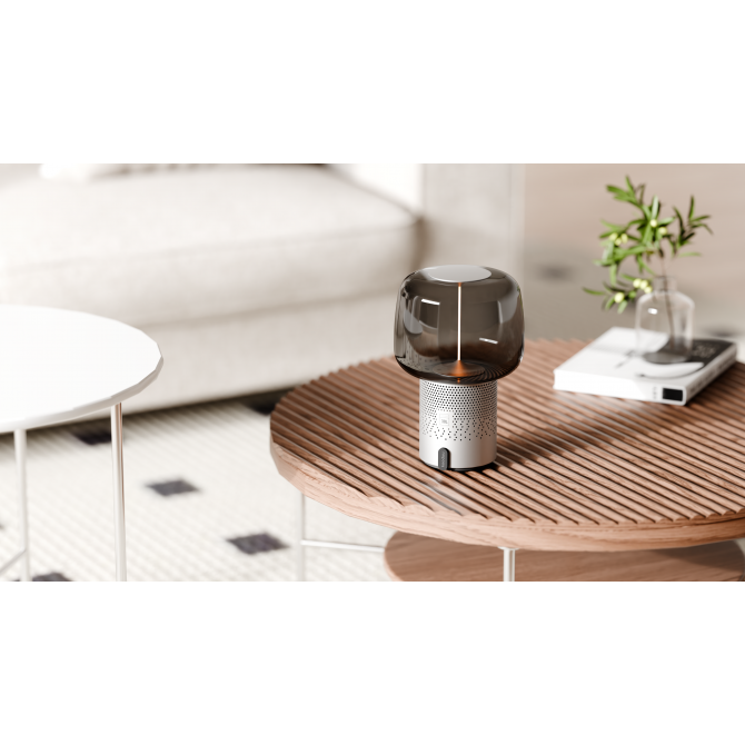 SOUND BY JBL Serena Play skaļrunis/lampa ar JBL skaņas sistēmu, Sudraba krāsas