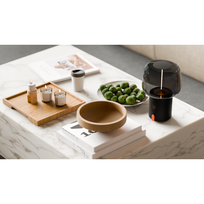 SOUND BY JBL Serena Play skaļrunis/lampa ar JBL skaņas sistēmu, Metāliska Antracīta krāsas