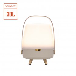 KOODUU SOUND BY JBL Lite-up Play Mini, skaļrunis/lampa ar JBL skaņas sistēmu, Smilšu krāsas