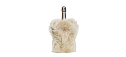 KYWIE vīna dzesētājs no aitādas, Champagne stone fluffy KYWIE vīna dzesētājs no aitādas, Champagne stone fluffy