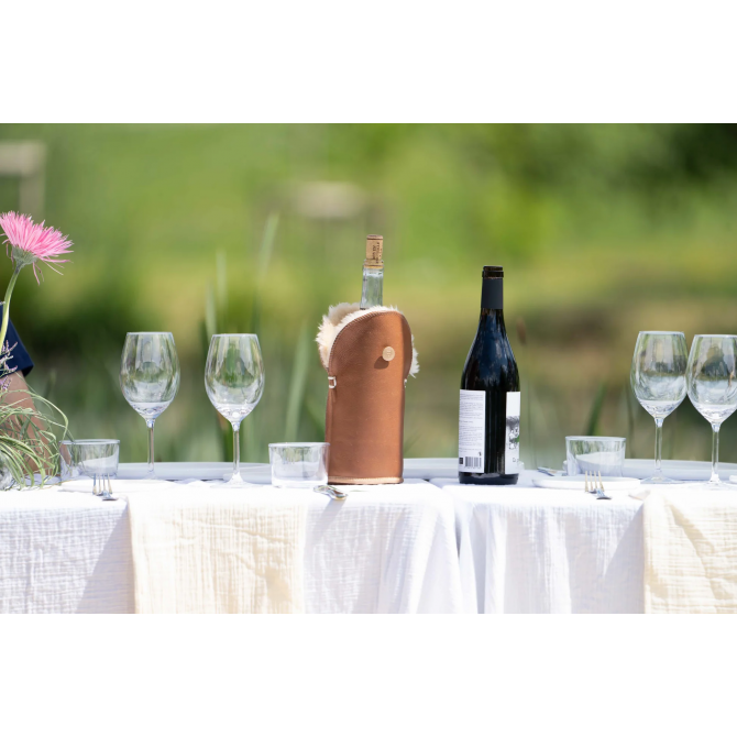 KYWIE vīna dzesētājs no aitādas, Tulip camel napa