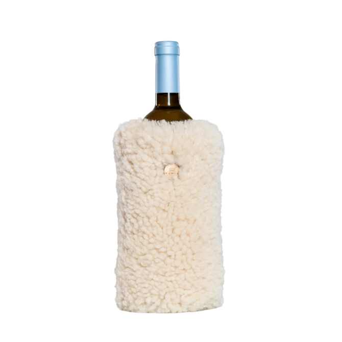 KYWIE vīna dzesētājs no aitādas, Wine natural curly