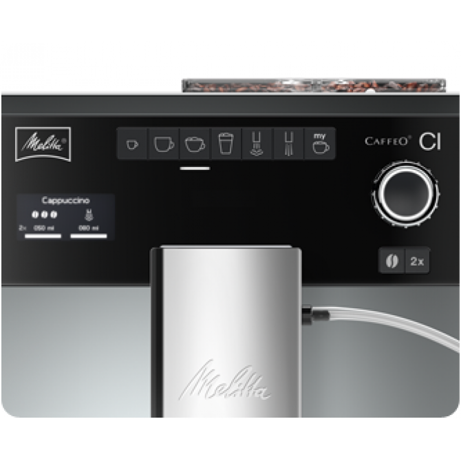 MELITTA CAFFEO CI kafijas automāts, sudraba