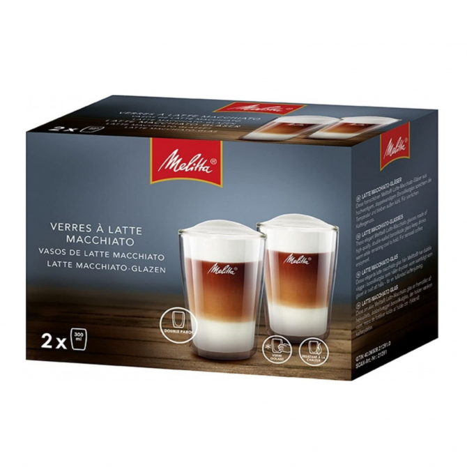 Melitta dubultā stikla glāzes, 300 ml 