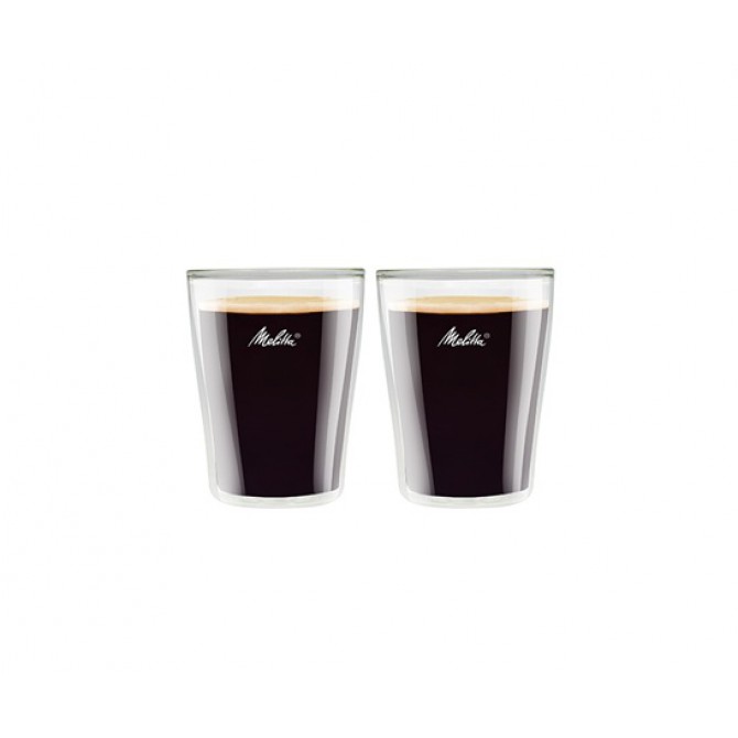 Melitta dubultā stikla glāzes, 80ml 