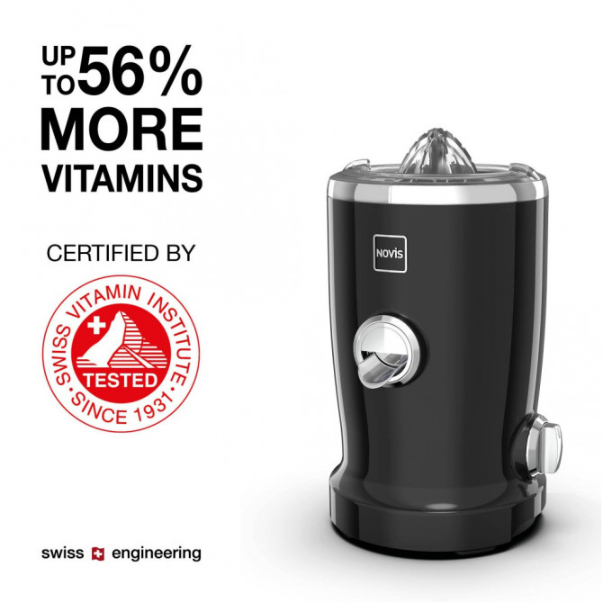 NOVIS Vita Juicer S1 sulu spiede, melna