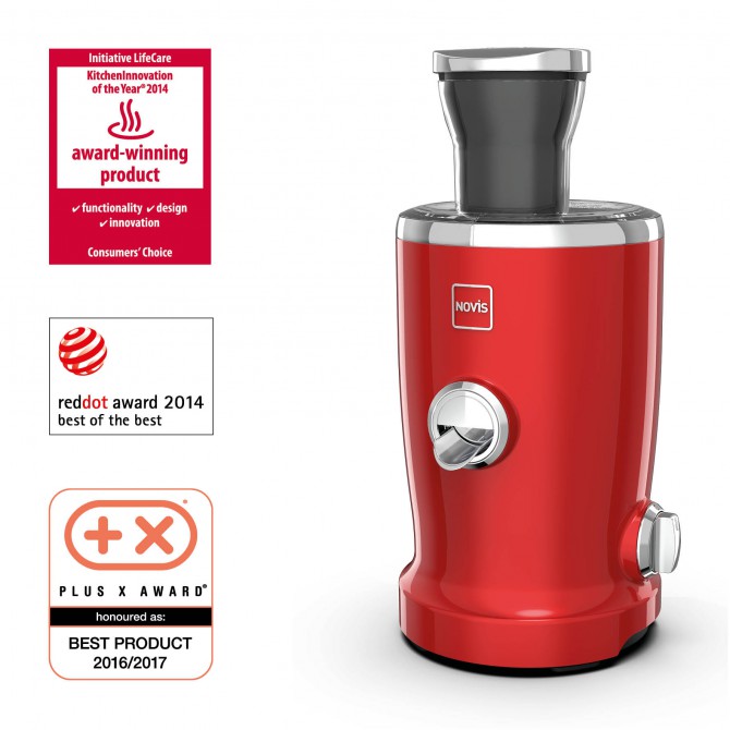 NOVIS Vita Juicer SX-3 VDE sulu spiede, sarkana
