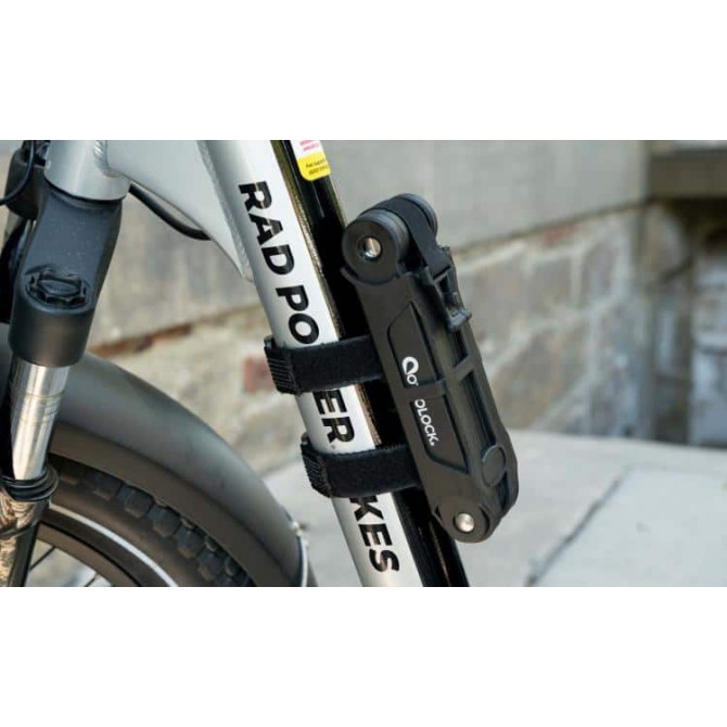 OTTOLOCK SIDEKICK e-velosipēda salokāma slēdzene, melna