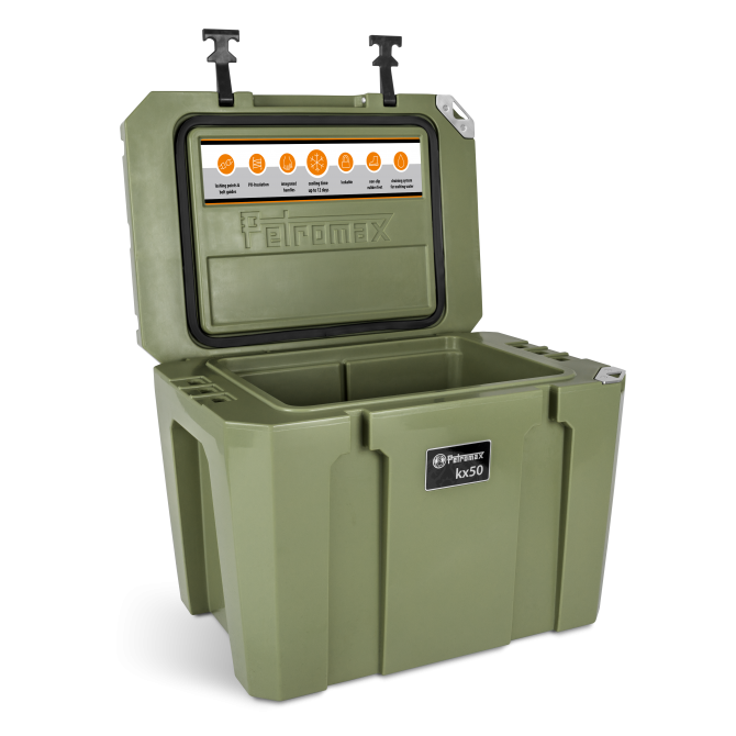 PETROMAX Ledus kaste, olīvu krāsas, 50L