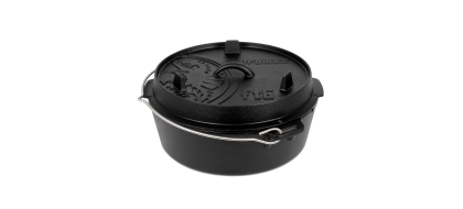 Petromax Dutch Oven, čuguna katls ar plakanu pamatni, 5,5 L Petromax Dutch Oven, čuguna katls ar plakanu pamatni, 5,5 L