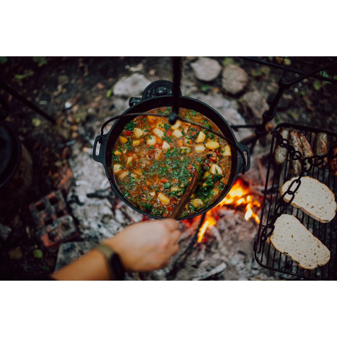 Petromax Dutch Oven, čuguna katls ar plakanu pamatni, 5,5 L