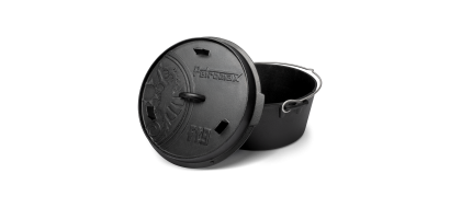 Petromax Dutch Oven, čuguna katls ar plakanu pamatni, 7,5L Petromax Dutch Oven, čuguna katls ar plakanu pamatni, 7,5L