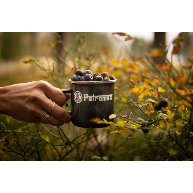 PETROMAX emaljēta tērauda krūze, melna