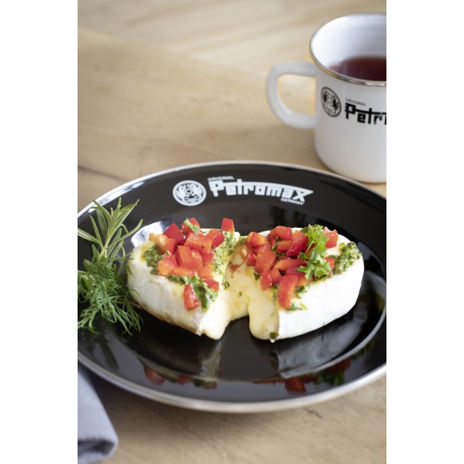 PETROMAX Emaljēti tērauda šķīvji, melni, 2 gab, 26cm