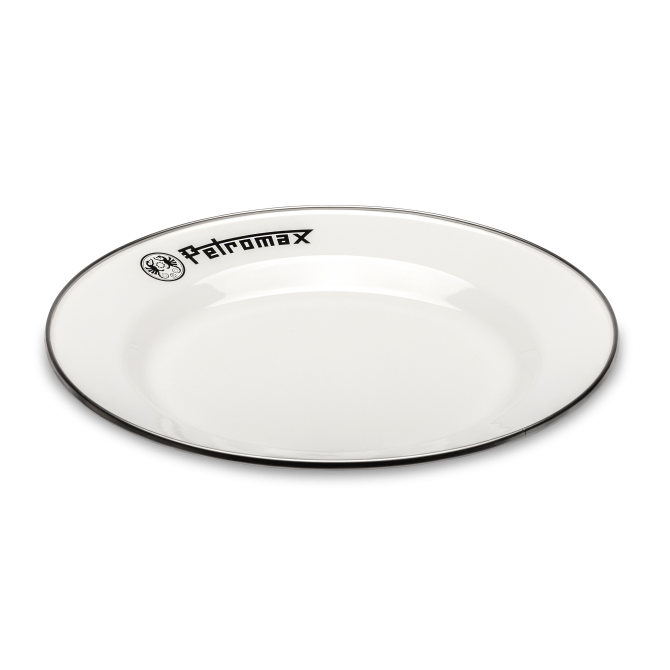 PETROMAX Emaljēti tērauda šķīvji, balti, 2 gab, 26cm