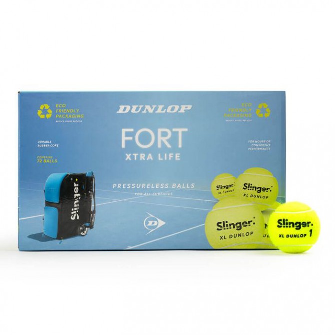 Slinger Dunlop Fort Xtra Life P/less, 72 bumbiņu iepakojums