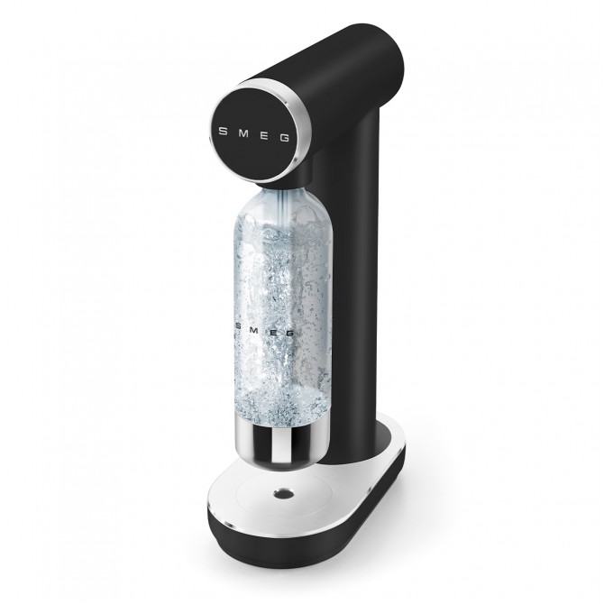 SMEG SKC01BLM ūdens gāzēšanas iekārta, melna