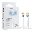 SOOCAS NEOS II zobubirstes uzgalis Classic Clean, Pearl White (2 gab. iepakojumā)