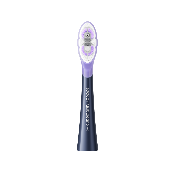 SOOCAS NEOS II zobubirstes uzgalis, ultra soft, midnight blue (2 gab. iepakojumā)