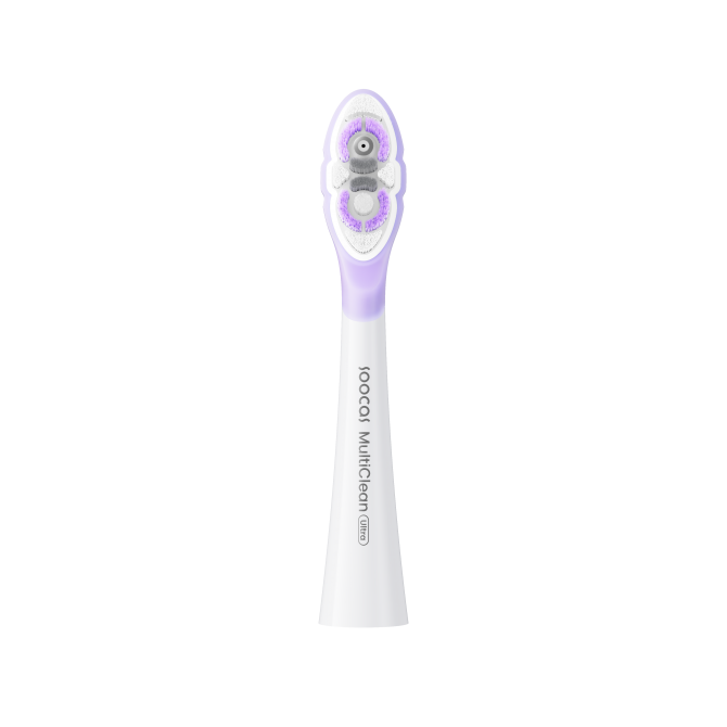 SOOCAS NEOS II zobubirstes uzgalis, ultra soft, white (2 gab. iepakojumā)