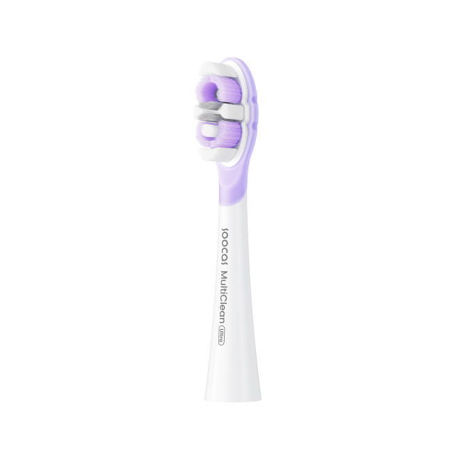 SOOCAS NEOS II zobubirstes uzgalis, ultra soft, white (2 gab. iepakojumā)