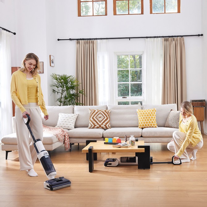 TINECO FLOOR ONE S5 Stretch Extreme bezvadu mitrās uzkopšanas putekļsūcējs