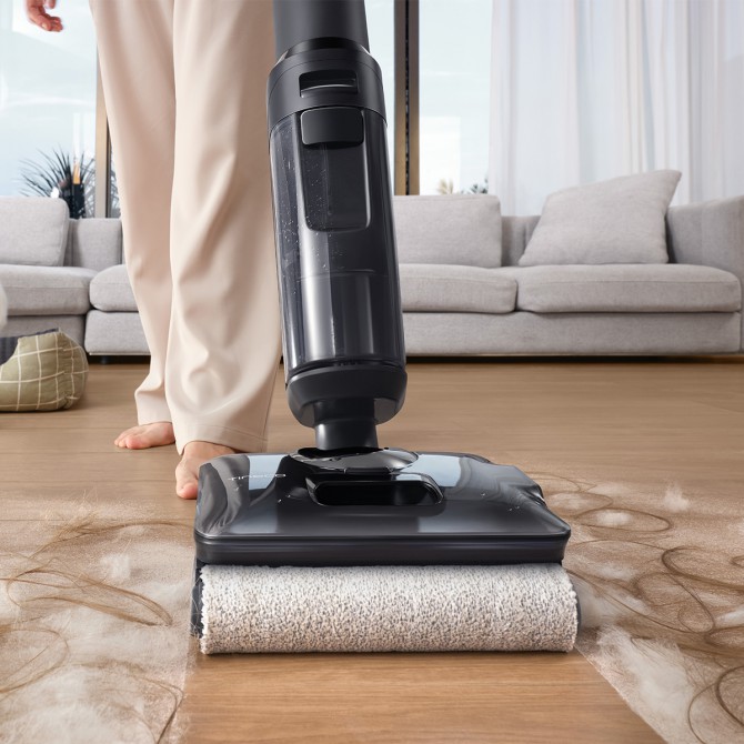 TINECO FLOOR ONE S7 STRETCH STEAM PLUS bezvadu mitrās uzkopšanas putekļsūcējs
