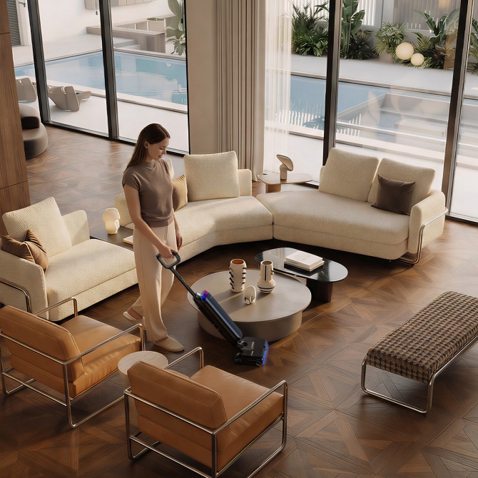 TINECO FLOOR ONE STATION S9 ARTIST bezvadu mitrās uzkopšanas putekļsūcējs