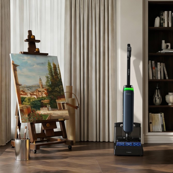 TINECO FLOOR ONE STATION S9 ARTIST bezvadu mitrās uzkopšanas putekļsūcējs