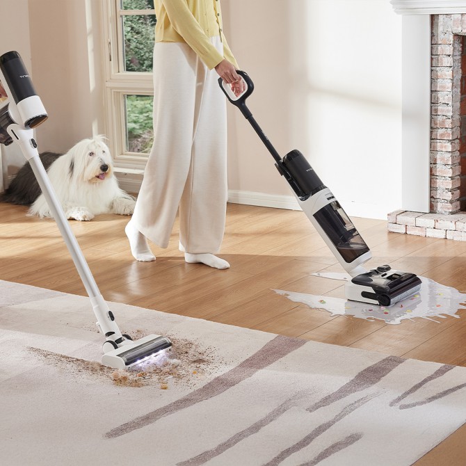 TINECO FLOOR ONE Switch S6 Stretch Plus bezvadu mitrās uzkopšanas putekļsūcējs